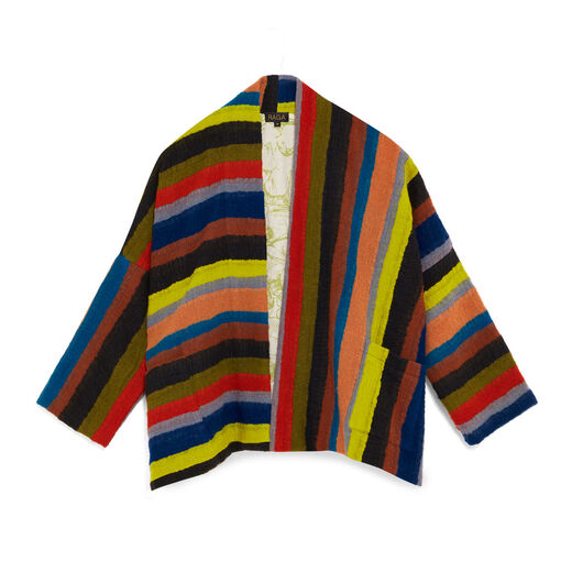 Striped wool jacket by Yavï